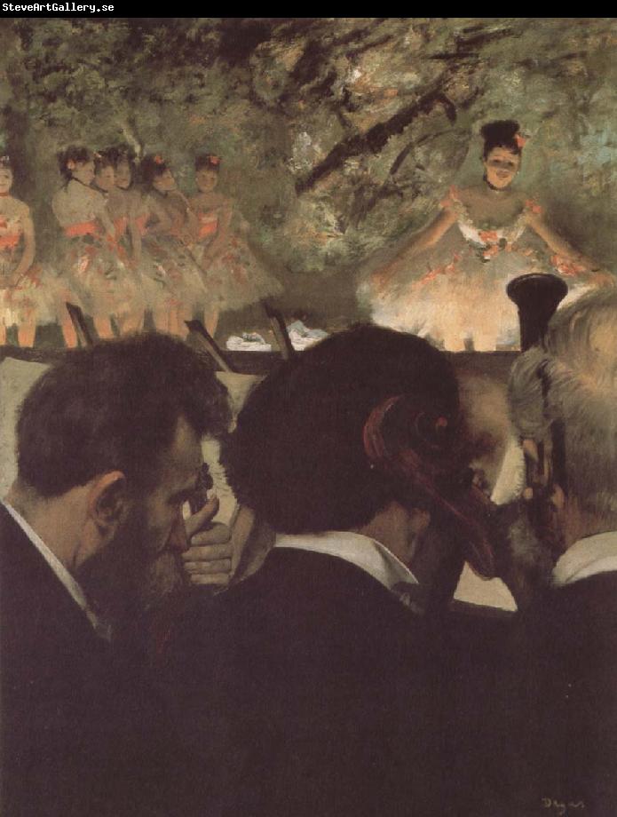 Edgar Degas Musicians in the orchestra